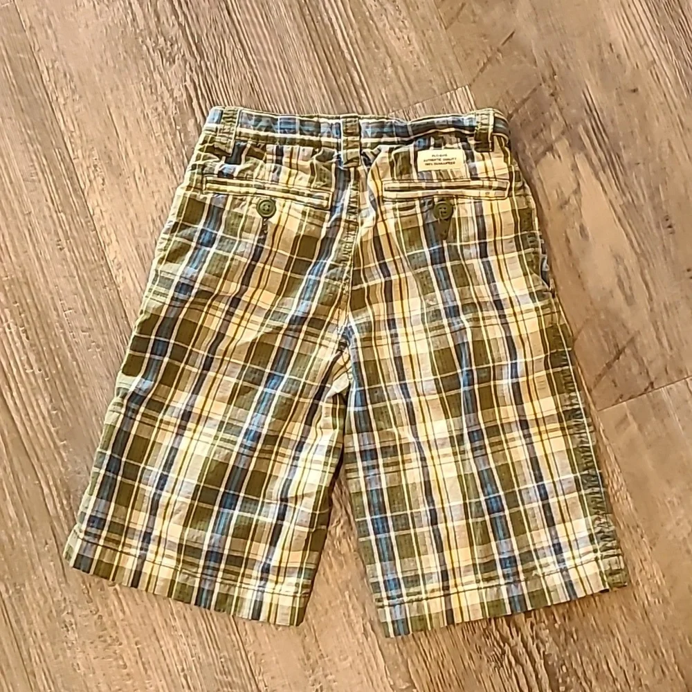 Children's Place/Carter Gorilla Polo/Stay Cool Shirt with Plaid Shorts Size 7